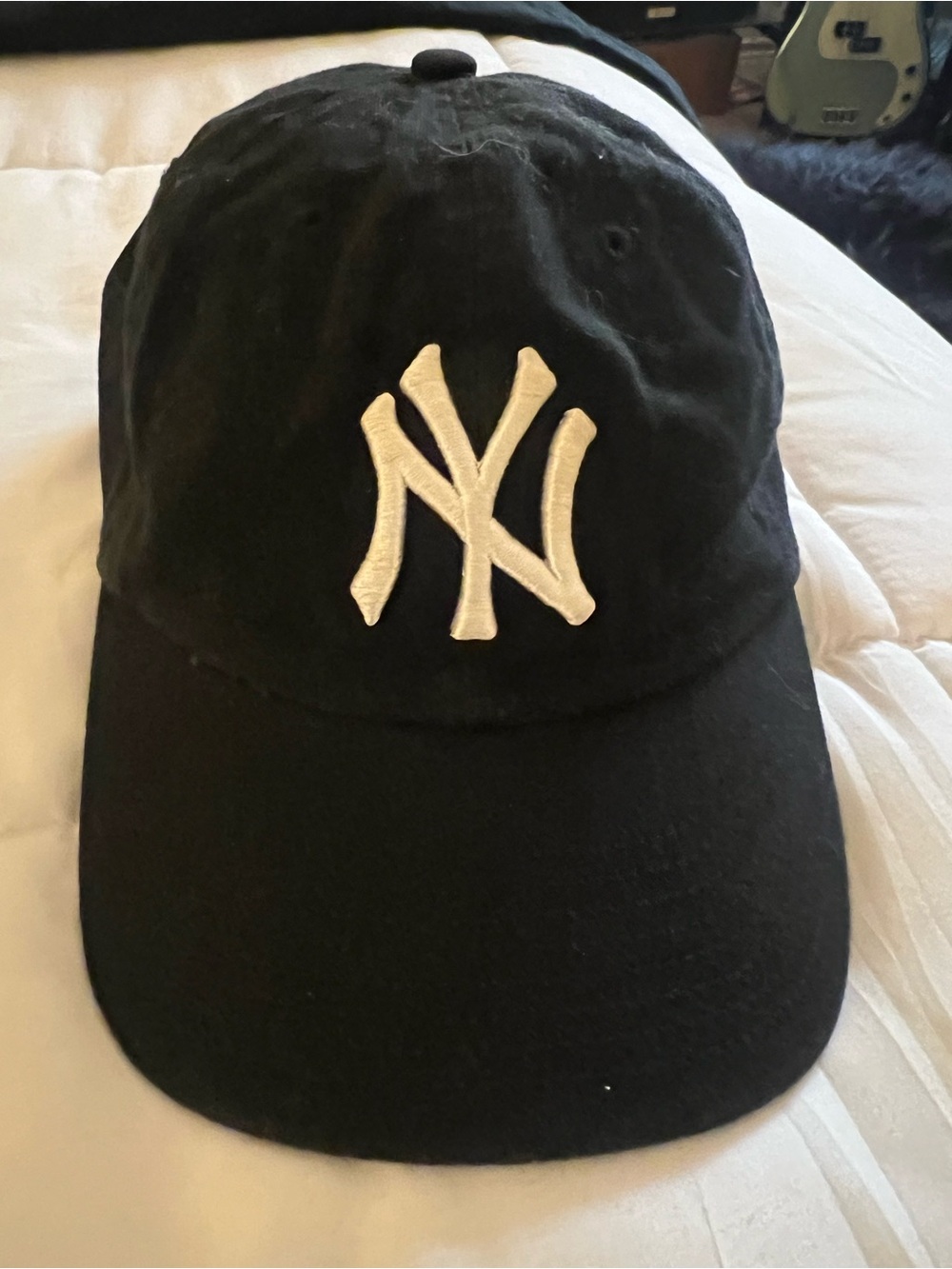 Black New York Yankees Baseball Cap with White NY Logo